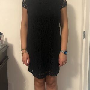 Club Monaco Black Lace Mini Dress